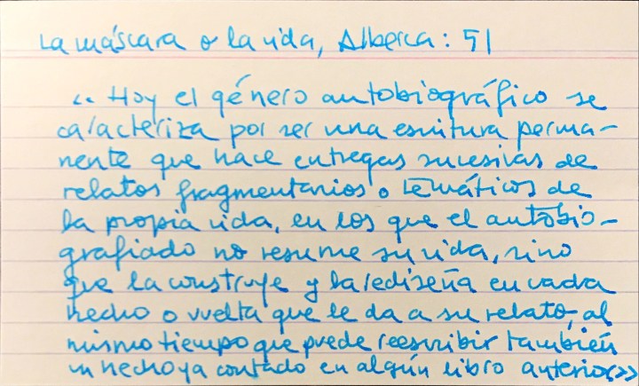 género autobiográfico