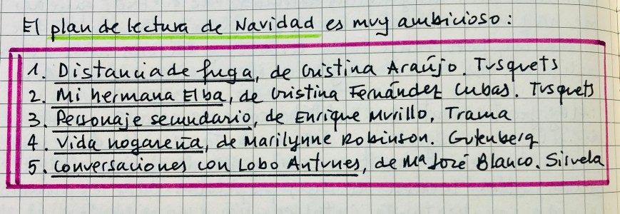 Plan de lectura para la Navidad de 2025